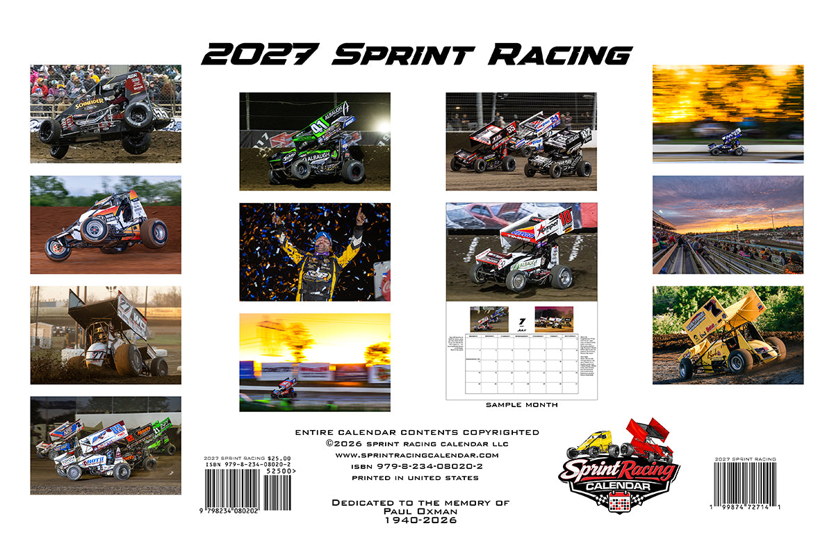 2027 Sprint Racing Calendar