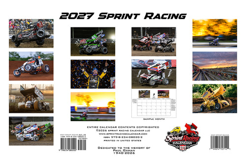 2027 Sprint Racing Calendar