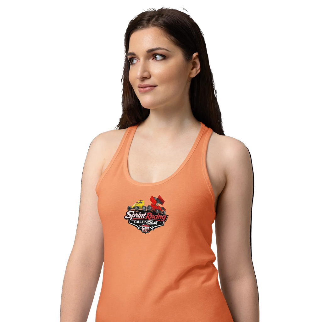 Sprint Racing Calendar Women’s fitted racerback tank top